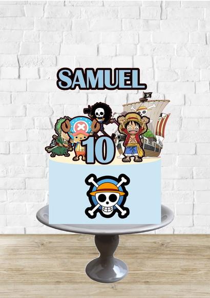 Arquivo de Corte Topo de Bolo One Piece Navio