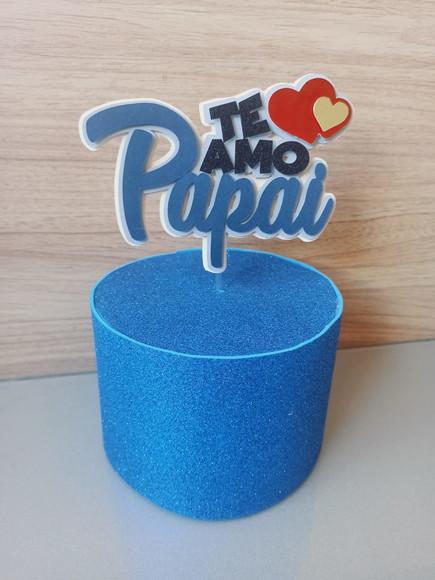 Arquivo de Corte Topo de Bolo Papai Te Amo