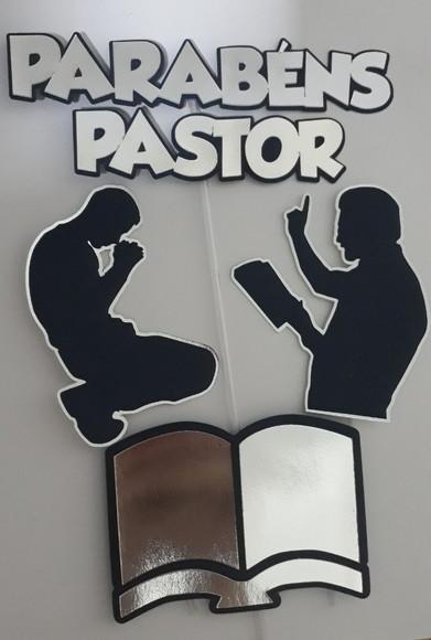 Arquivo De Corte Topo De Bolo Parabéns Pastor