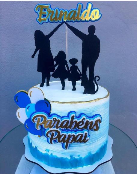 Arquivo De Corte Topo De Bolo Parabéns Papai