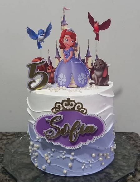 Arquivo de Corte Topo de Bolo Princesinha Sophia