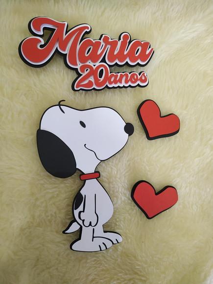 Arquivo de Corte Topo de Bolo Snoopy Camadas