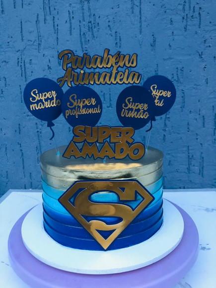 Arquivo de Corte Topo de Bolo Super Pai, Super Marido Etc