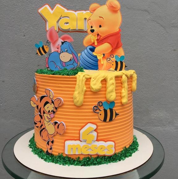 Arquivo de Corte Topo de Bolo Ursinho Pooh 2
