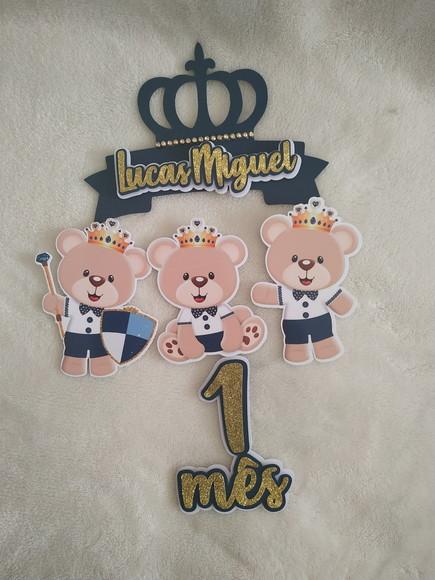 Arquivo De Corte Topo De Bolo Urso Príncipe Azul Marinho