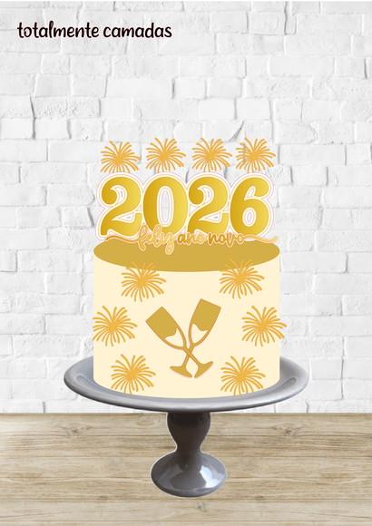 Arquivo de Corte Topo Feliz Ano Novo 2026