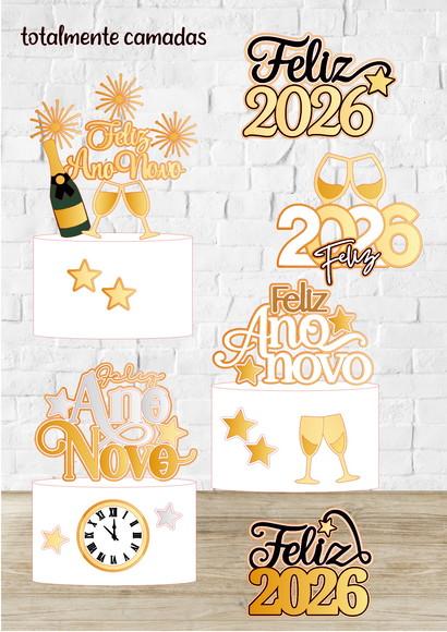 Arquivo de Corte Topo Feliz Ano Novo 2026