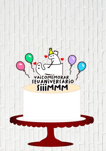 Arquivo de Corte Topo Flork Vai Comemorar Aniversário Sim 2