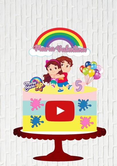Arquivo de Corte Topo Maria Clara e Jp Arco Iris Camadas