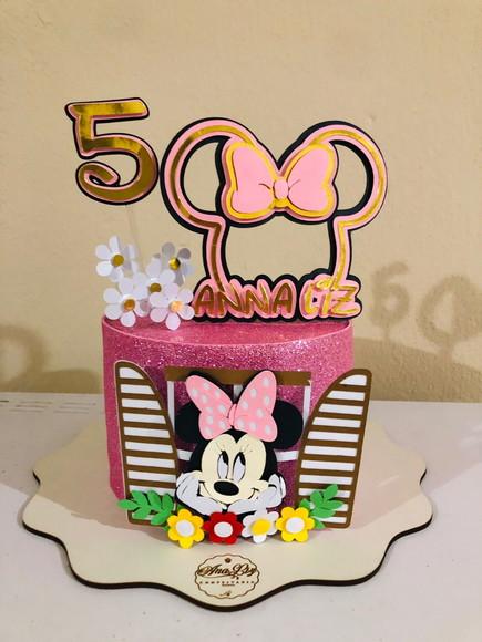 Arquivo de Corte Topo Minnie Janela Camadas