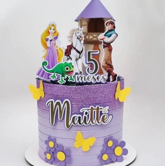 Arquivo de Corte Topo Rapunzel Torre 3d