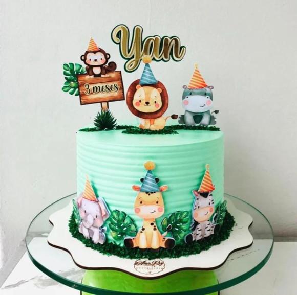 Arquivo de Corte Topo Safari Baby Chapéu Aniversário