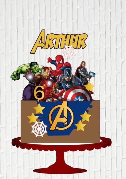 Arquivo de Corte Topo Super Herois