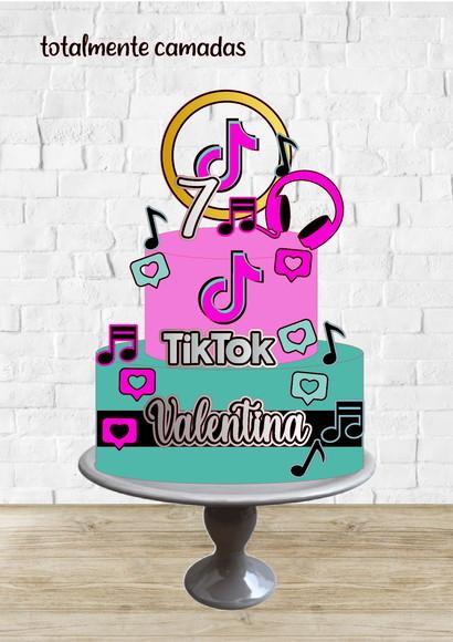 Arquivo de Corte Topo Tik Tok Circulo Acetato