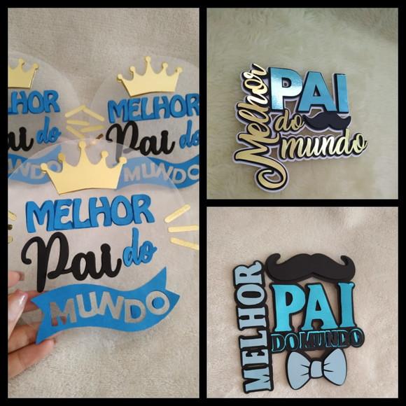 Arquivo de Corte Topos de Bolo Melhor Pai do Mundo