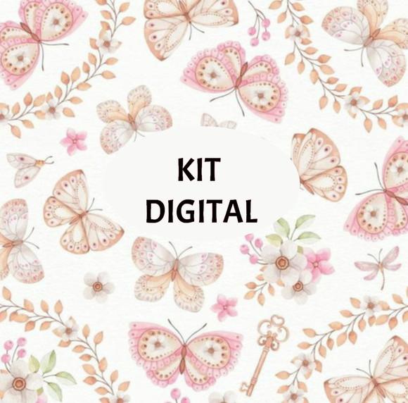 Ki Digital Borboletas Aquarela