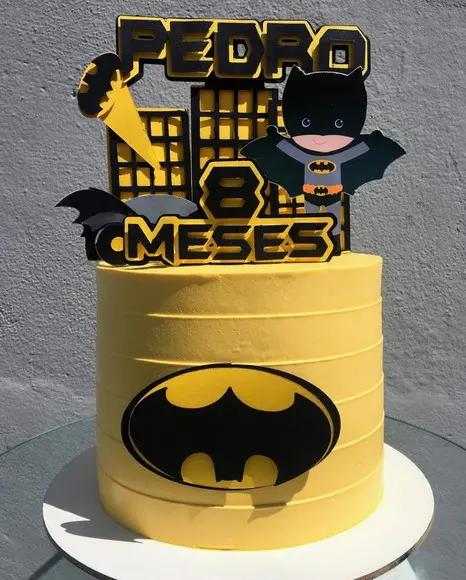 Arquivo Corte Topo de Bolo Batman Camadas