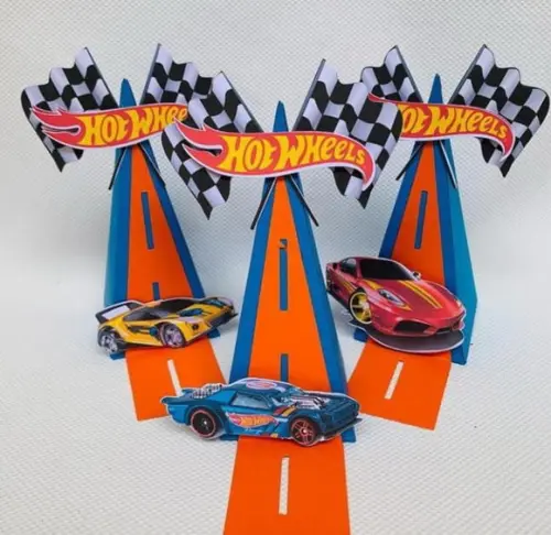 Arquivo de Corte Caixa Cone Pista Hot Wheels