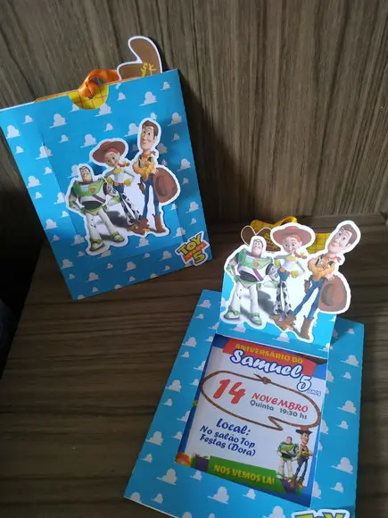 Arquivo de Corte Convite Surpresa Toy Story