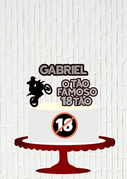 Arquivo de Corte Topo 18tão Motoqueiro