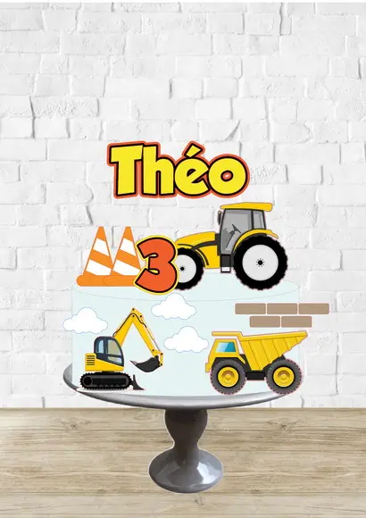 Arquivo de Corte Topo Carro e Trator Amarelo
