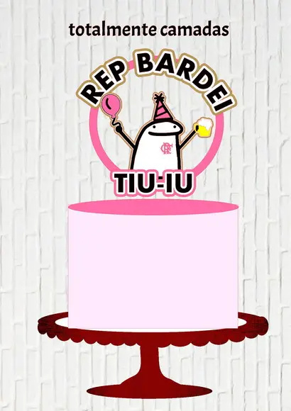 Arquivo de Corte Topo Circular Flork Rep Bardei Tiu Iu