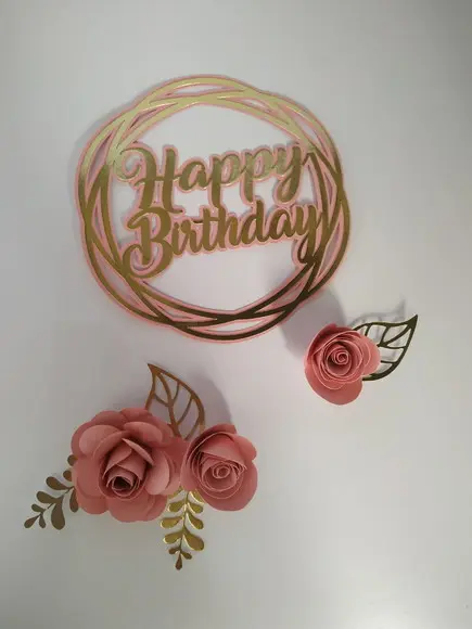 Arquivo De Corte Topo Circular Happy Birthday