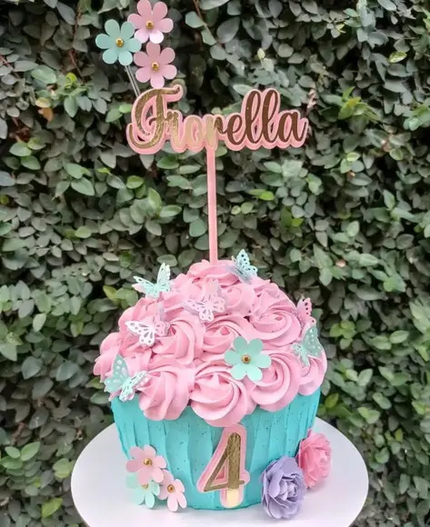 Arquivo de Corte Topo Cupcake Borboletas 2
