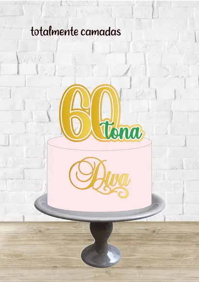Arquivo de Corte Topo de Bolo 60tona Diva
