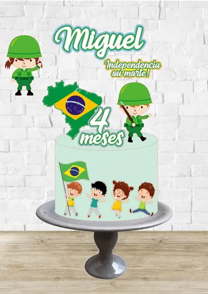 Arquivo de Corte Topo de Bolo 7 de Setembro