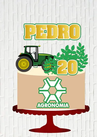 Arquivo de Corte Topo de Bolo Agronomia Trator