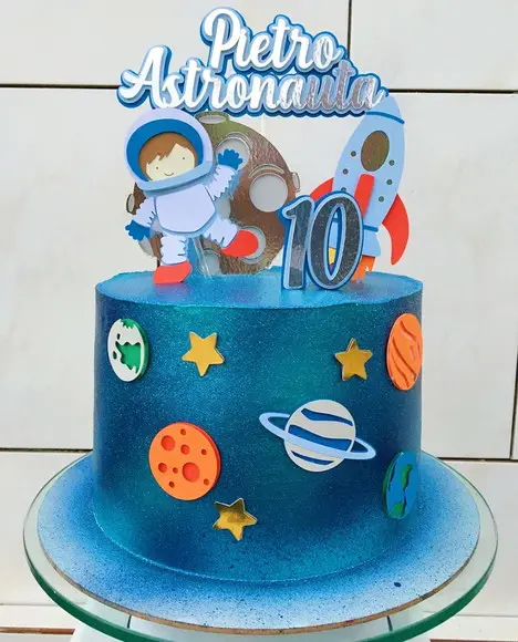 Arquivo de Corte Topo de Bolo Astronaura Camadas