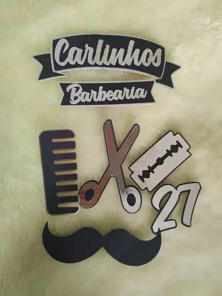 Arquivo De Corte Topo De Bolo Barbeiro Camadas