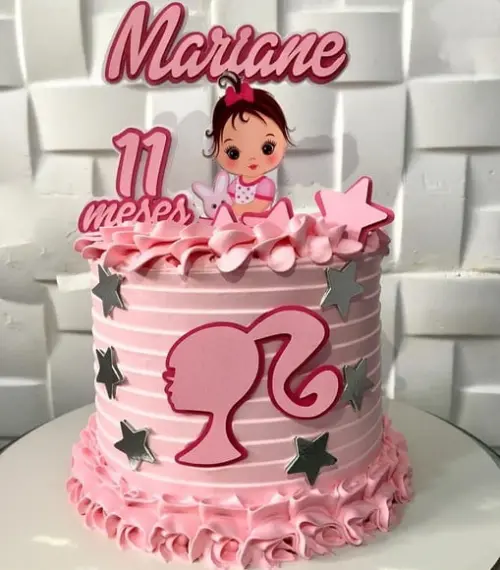 Arquivo de Corte Topo de Bolo Barbie Bebê