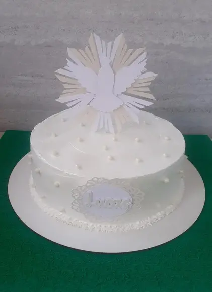 Arquivo de Corte Topo de Bolo Batismo Espirito Santo 3