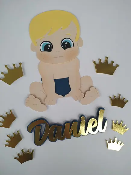 Arquivo De Corte Topo De Bolo Bebe Camadas