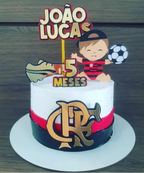 Arquivo de Corte Topo de Bolo Bebe Flamengo