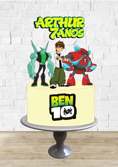 Arquivo de Corte Topo de Bolo Ben 10 Personagens