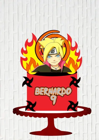 Arquivo de Corte Topo de Bolo Boruto Tochas