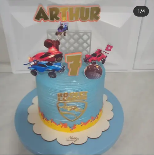 Arquivo De Corte Topo De Bolo Carros Rocket League