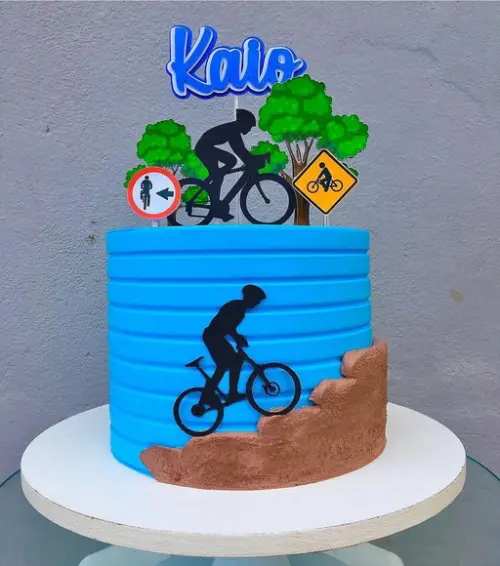 Arquivo de Corte Topo de Bolo Ciclista Arvore