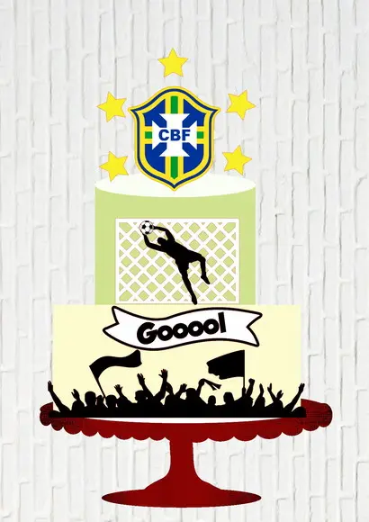 Arquivo de Corte Topo de Bolo Copa 2 Andares