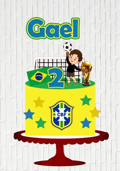 Arquivo de Corte Topo de Bolo Copa Futebol Goleiro
