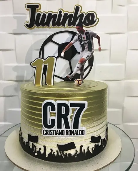 Arquivo de Corte Topo de Bolo Cristiano Ronaldo