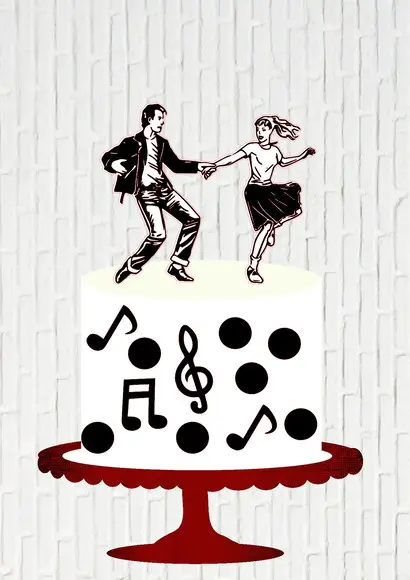 Arquivo de Corte Topo de Bolo Dança Balada