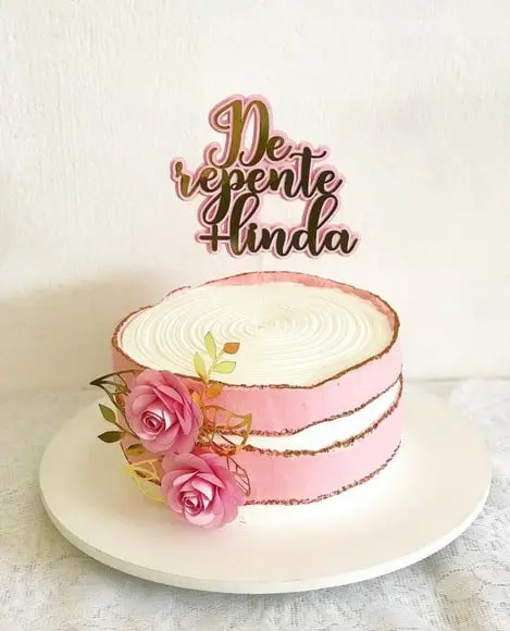 Arquivo de Corte Topo de Bolo de Repente Mais Linda Flores