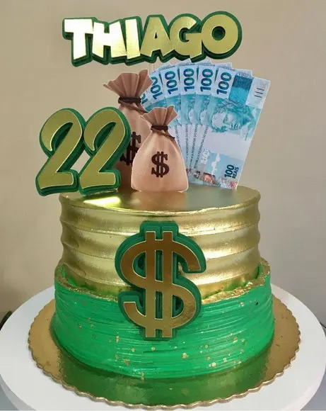 Arquivo de Corte Topo de Bolo Dinheiro