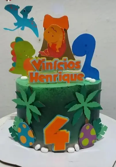 Arquivo de Corte Topo de Bolo Dinossauros Baby 3