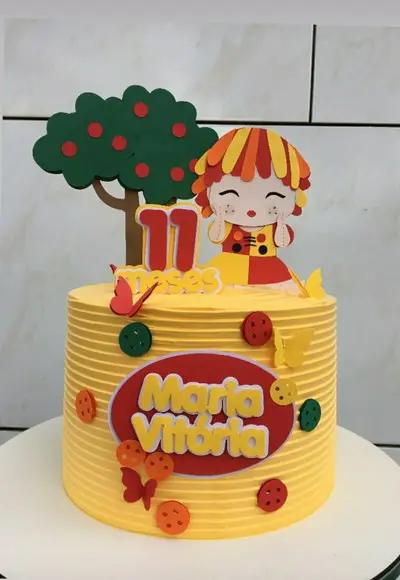 Arquivo de Corte Topo de Bolo Emília