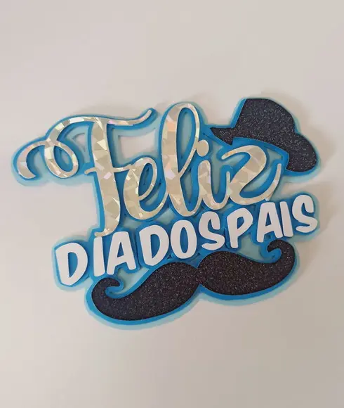 Arquivo de Corte Topo de Bolo Feliz Dia dos Pais